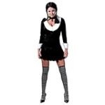 Miercoles Familia Addams Disfraz